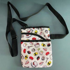 Sanrio Hello Kitty Sushi Pattern Nylon Crossbody Bag